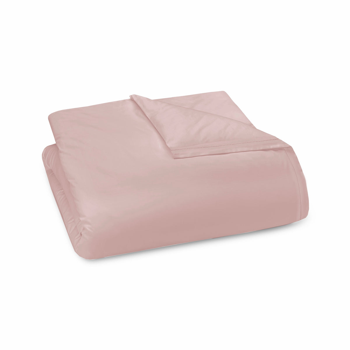 Folded Duvet Cover of Charm Pink Amalia Suave Giza 94 Bedding