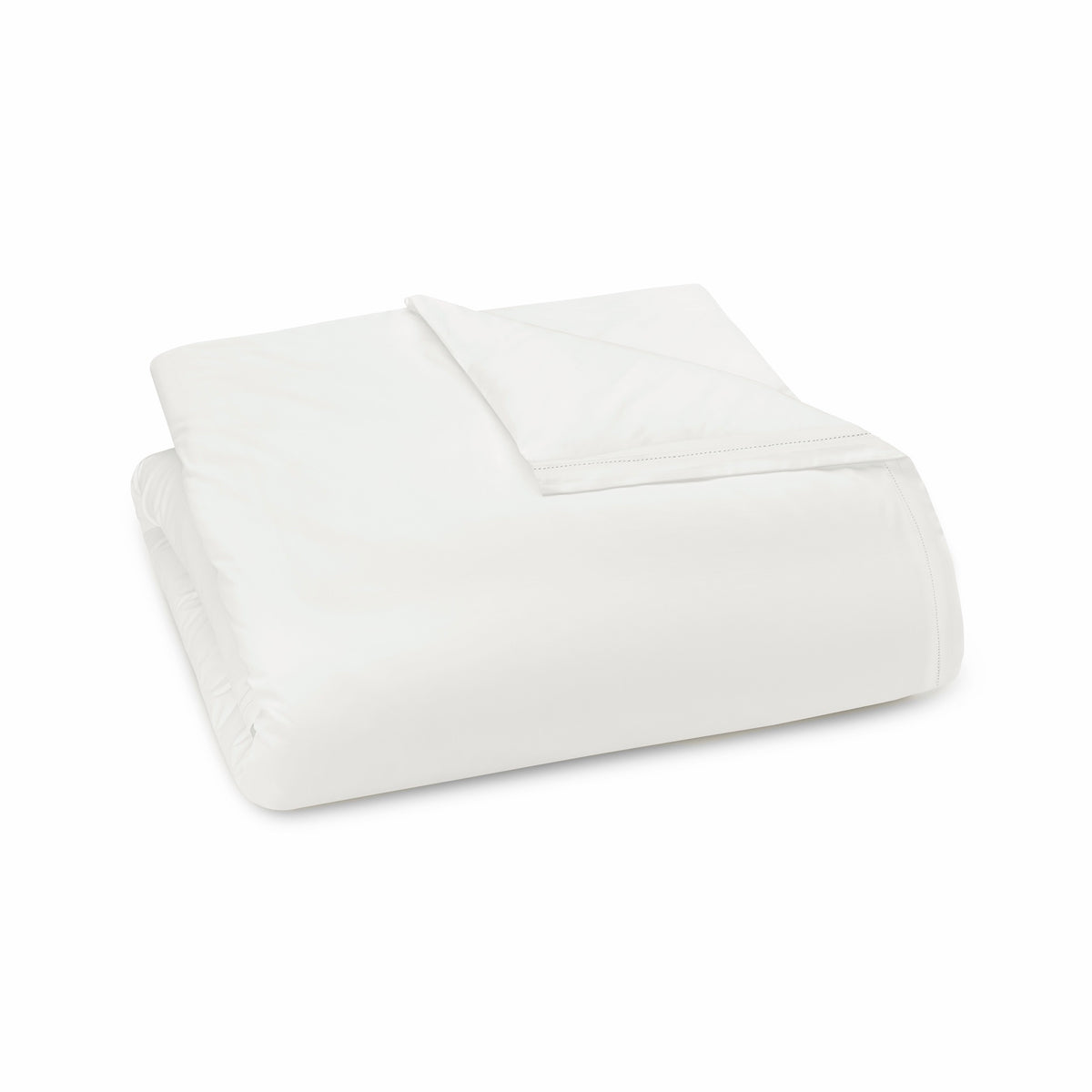 Folded Duvet Cover of Pale Grey Amalia Suave Giza 94 Bedding