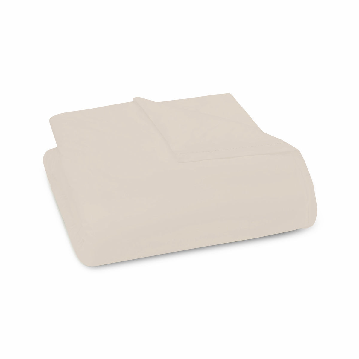 Folded Duvet Cover of Sand Amalia Suave Giza 94 Bedding