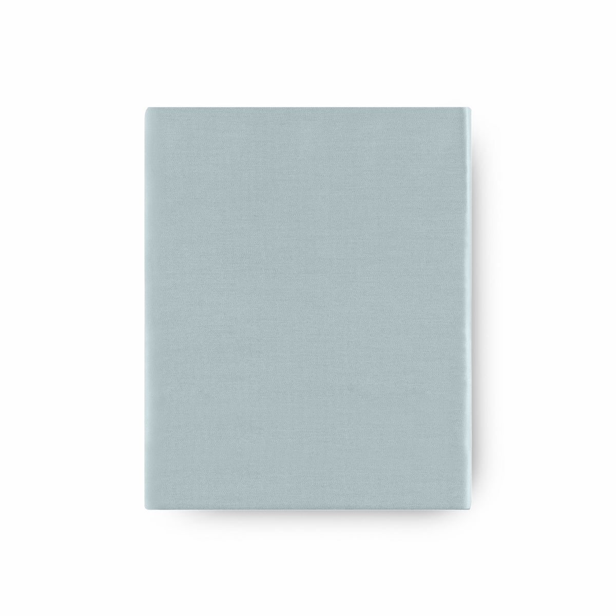 Folded Fitted Sheet of Mist Blue Amalia Suave Giza 94 Bedding