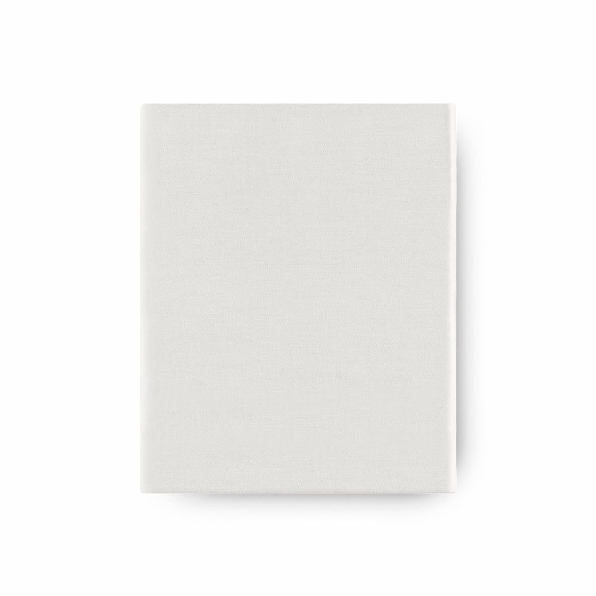 Folded Fitted Sheet of Pale Grey Amalia Suave Giza 94 Bedding