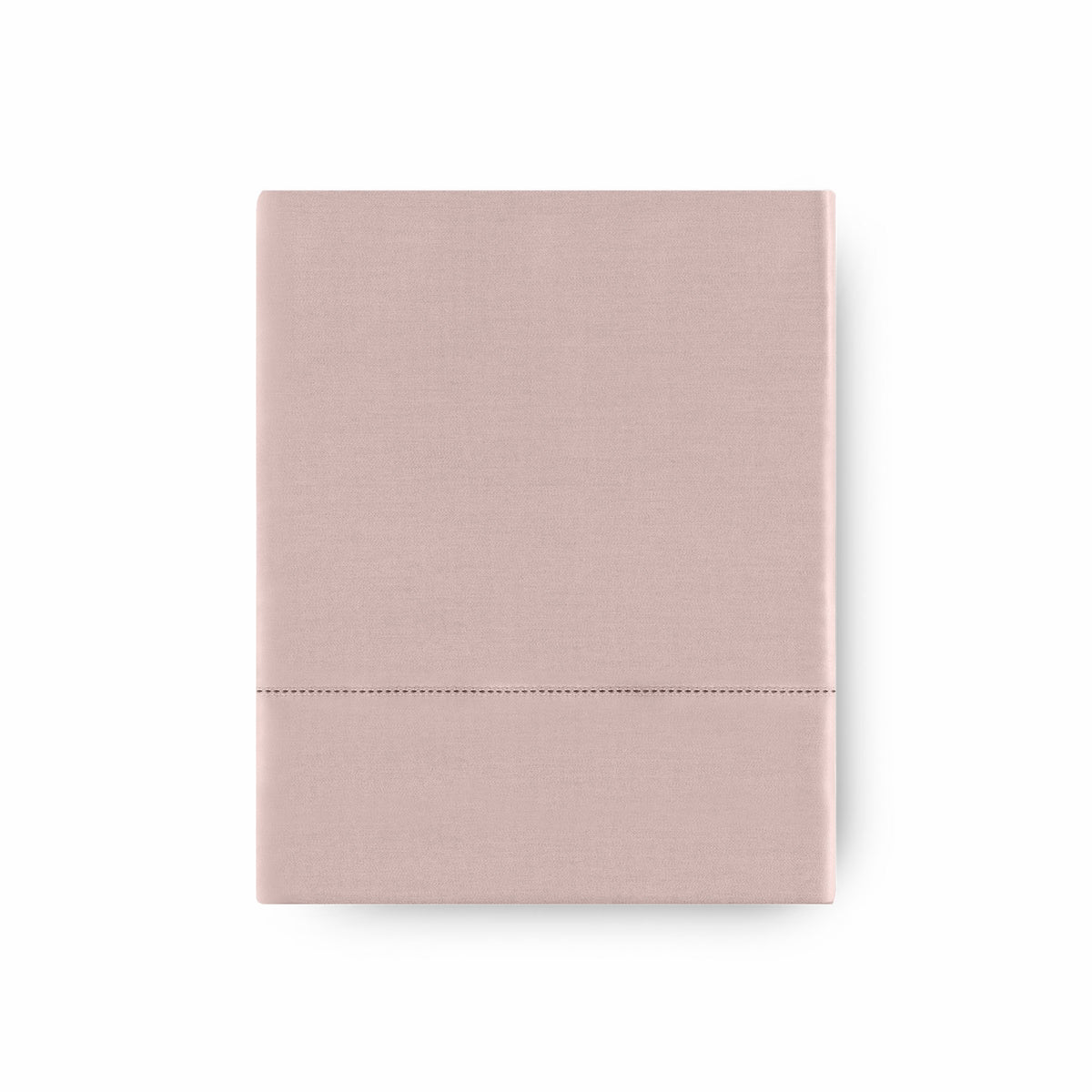 Folded Flat Sheet of Charm Pink Amalia Suave Giza 94 Bedding