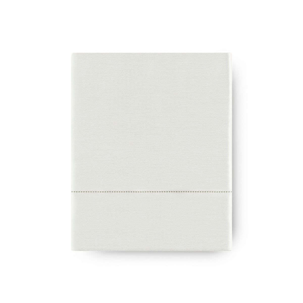 Folded Flat Sheet of Cream Amalia Suave Giza 94 Bedding