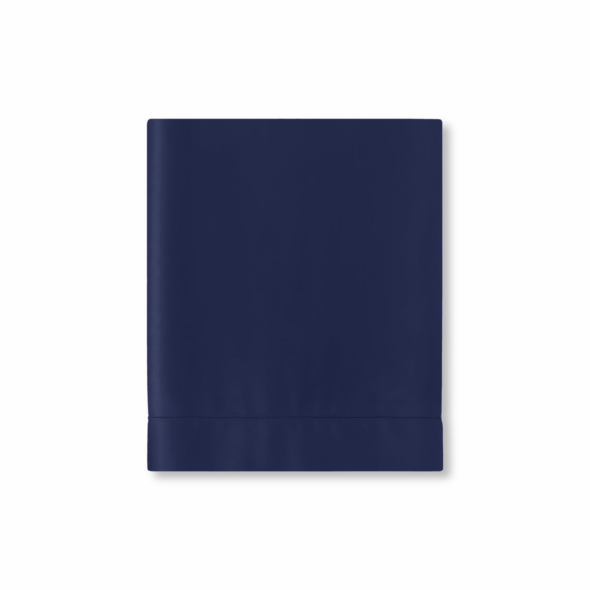 Folded Flat Sheet of Midnight Amalia Suave Giza 94 Bedding