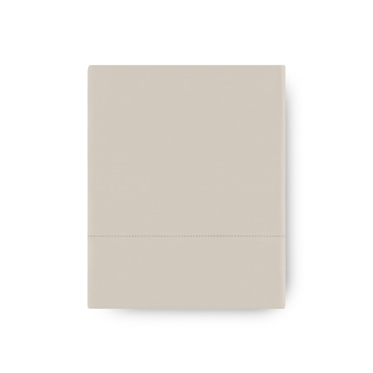 Folded Flat Sheet of Sand Amalia Suave Giza 94 Bedding