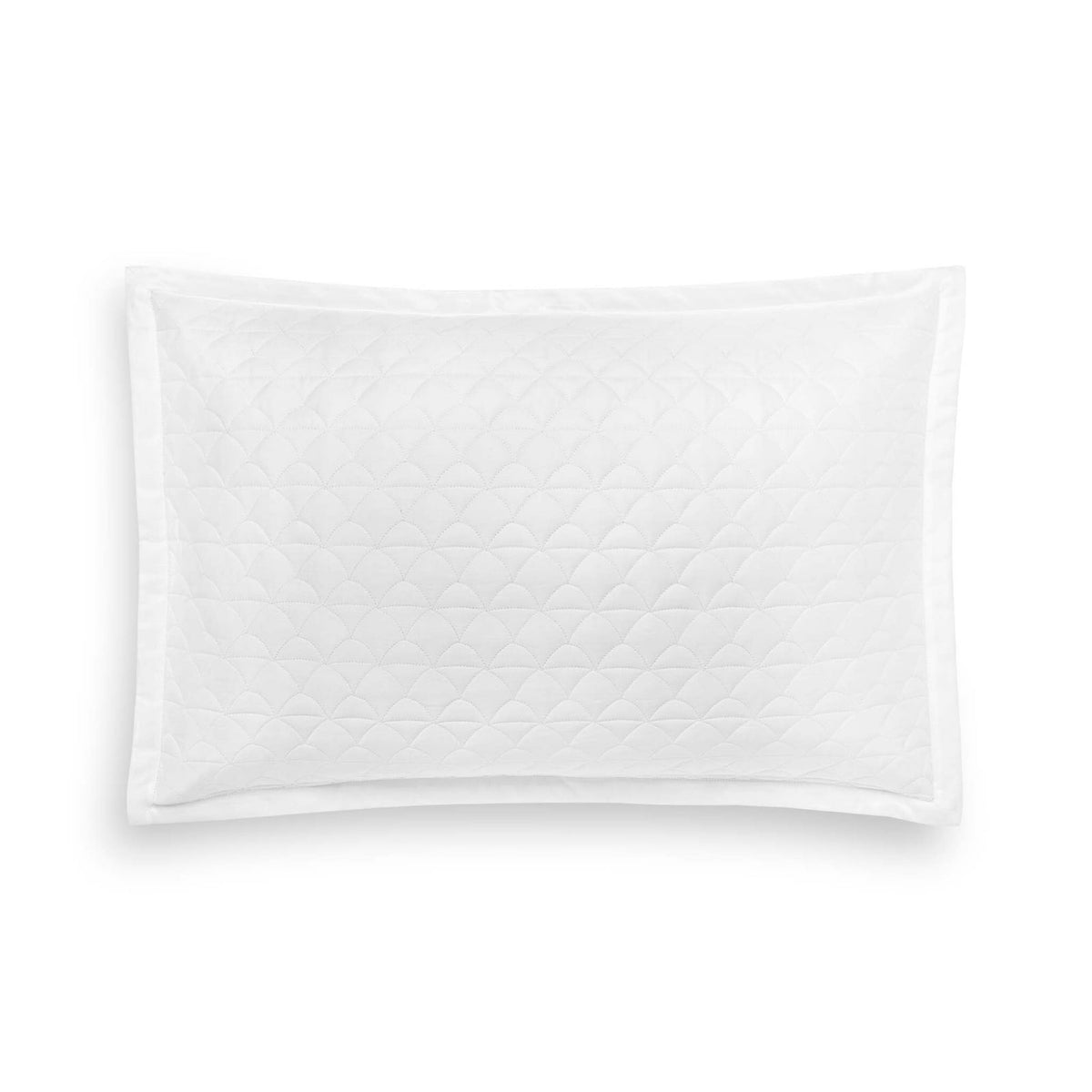 Sham Silo of White Amalia Suave Quilted Bedding