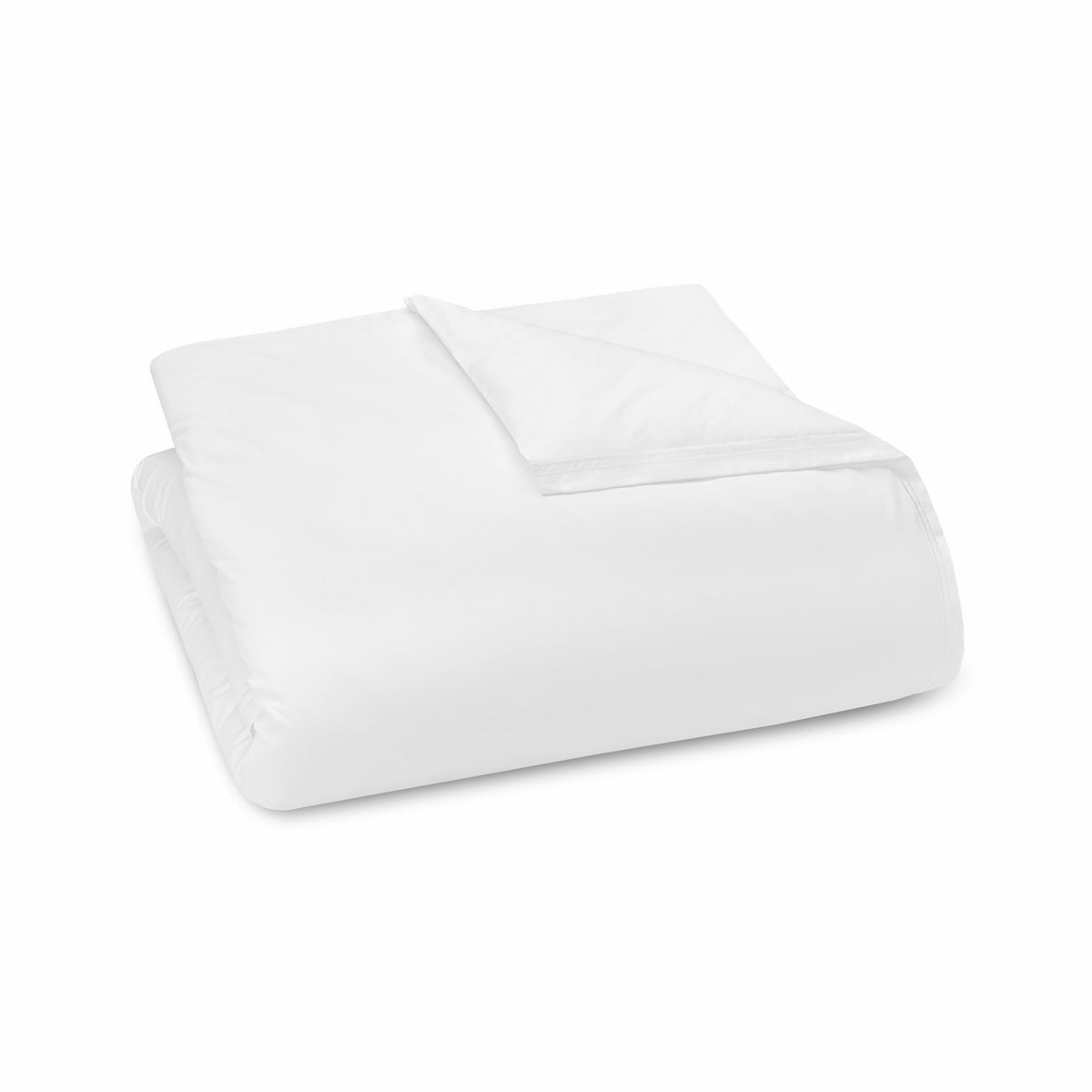 A neatly folded White Amalia Sublime Giza 45 Cotton Duvet Cover