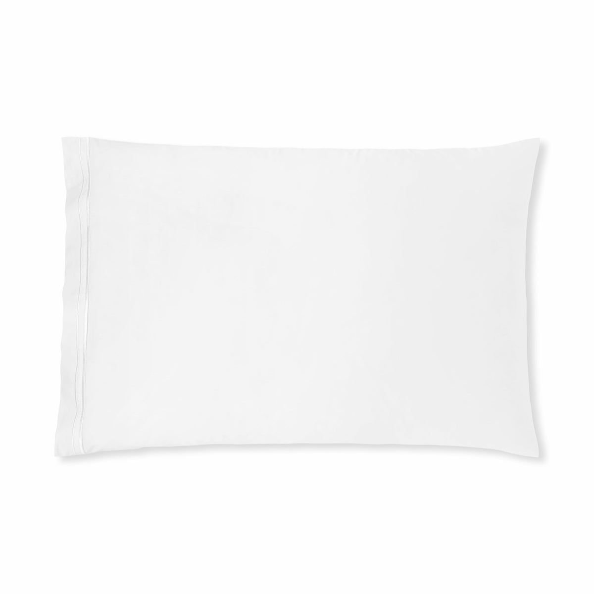 A rectangular White Amalia Sublime Giza 45 Cotton Pillowcase in white.