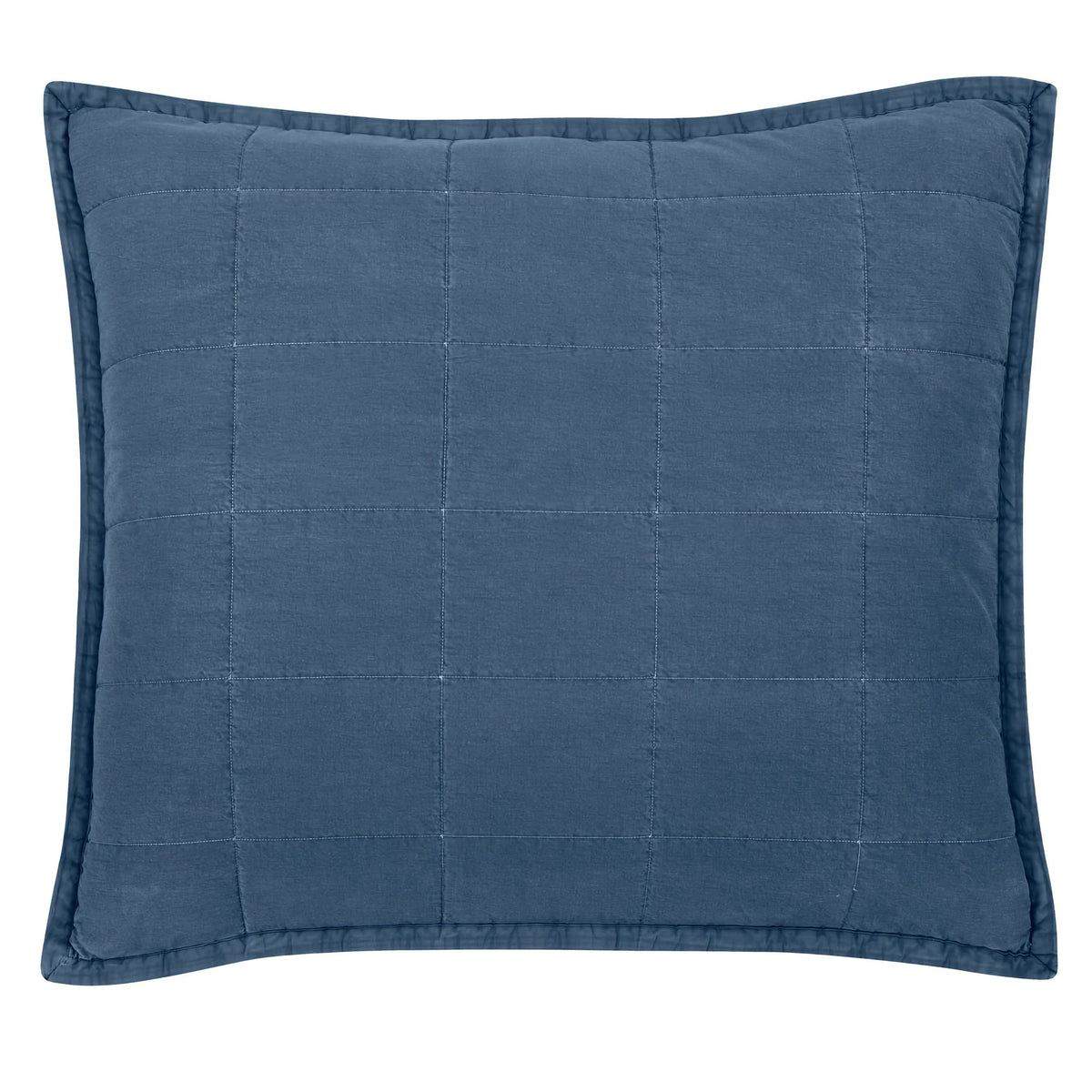 Ann Gish Cotton Canvas Pillow in Denim color