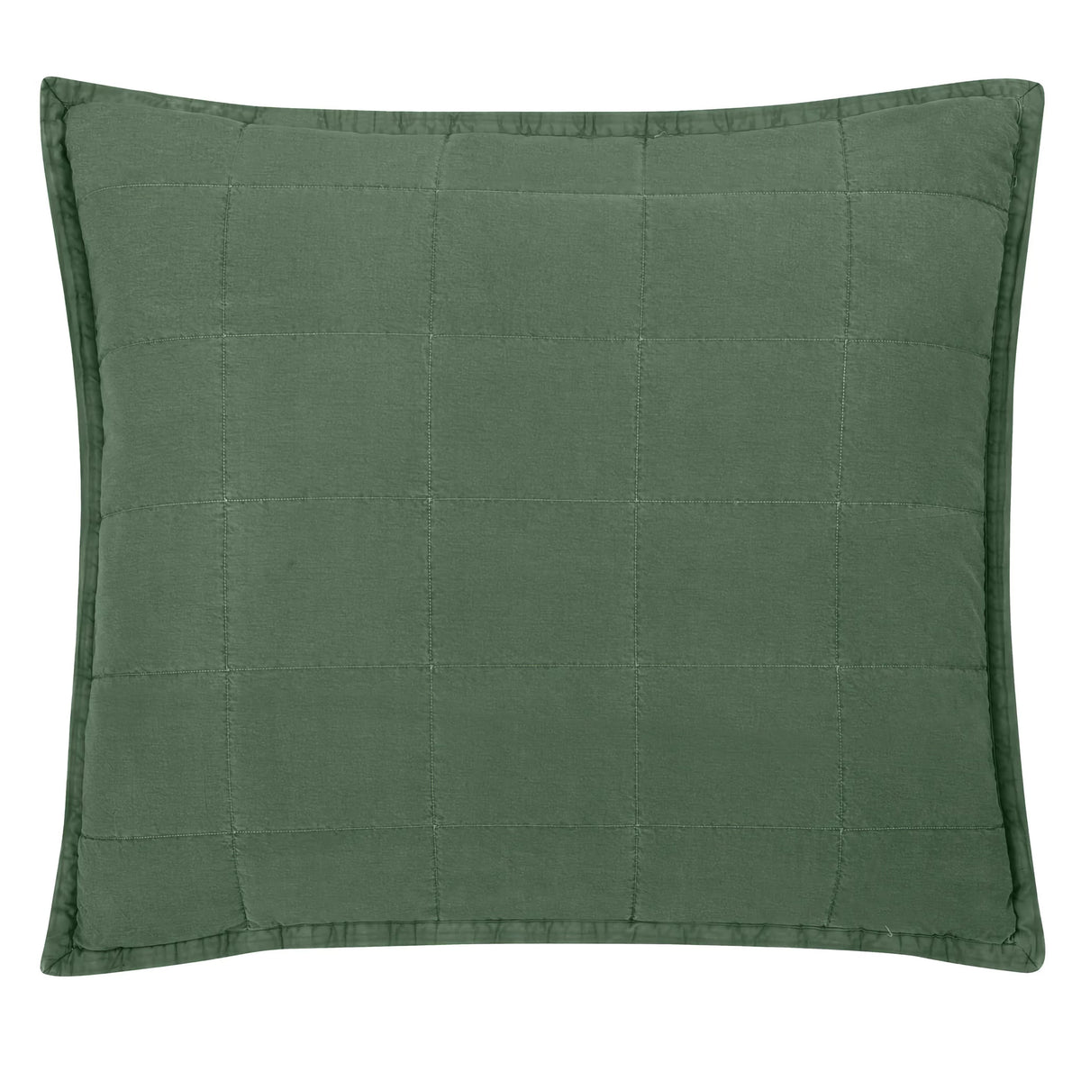 Ann Gish Cotton Canvas Pillow in Forest Green color