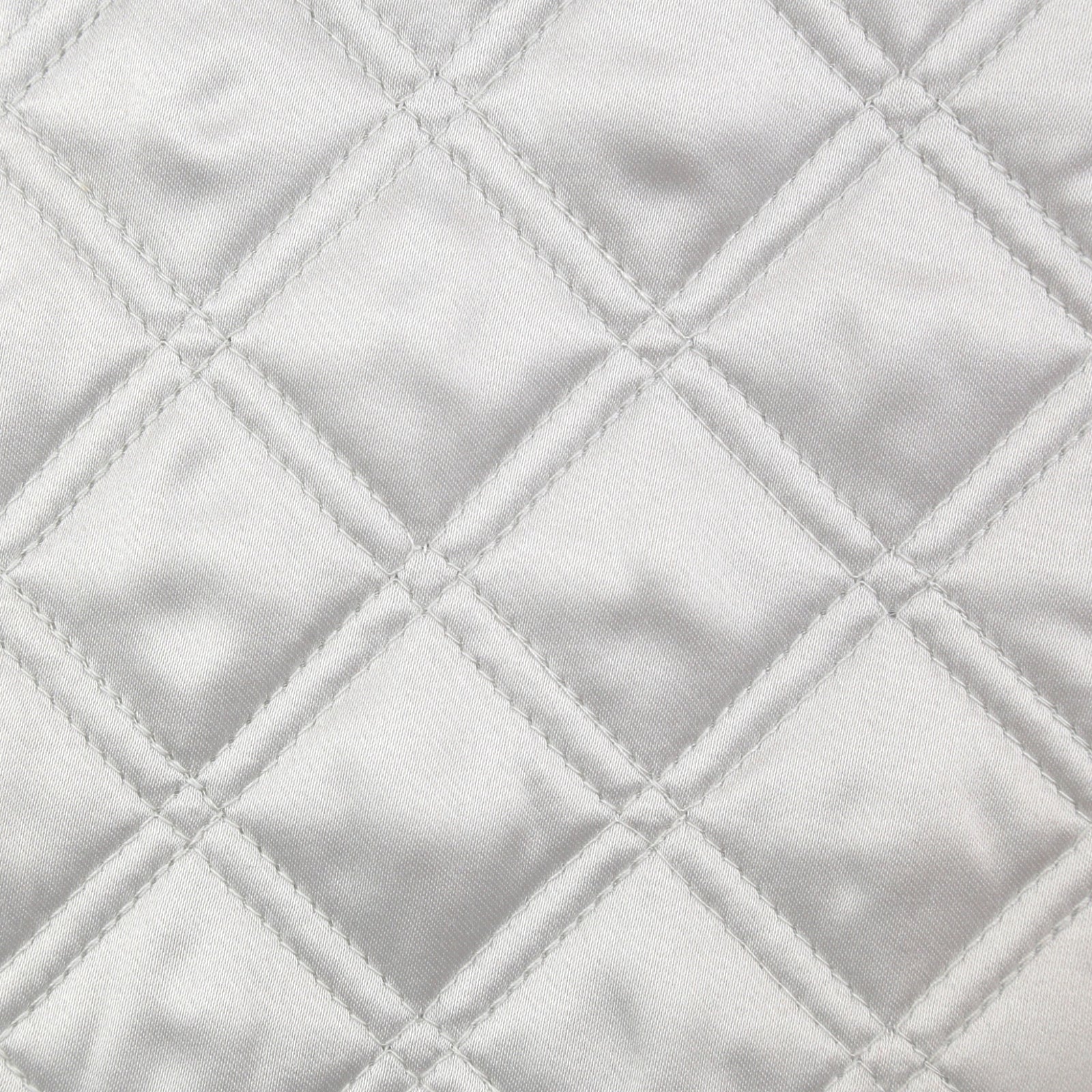 Ann Gish Double Diamond Coverlet Set in Silver