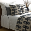 Ann Gish Fellini Throw and Decorative Pillow - Natural/Charcoal featured image