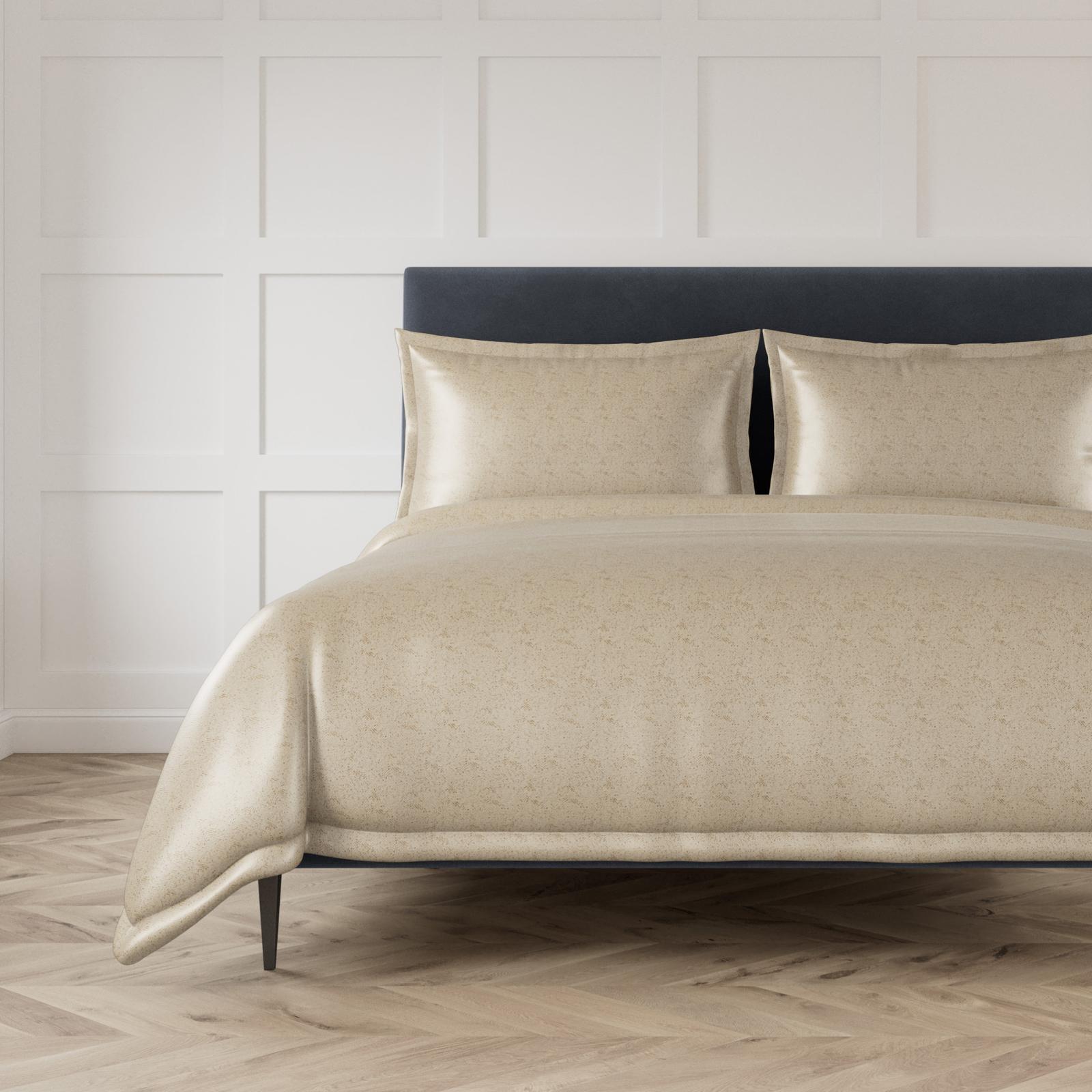 Bed in Bronze Ann Gish Imprint Duvet Set