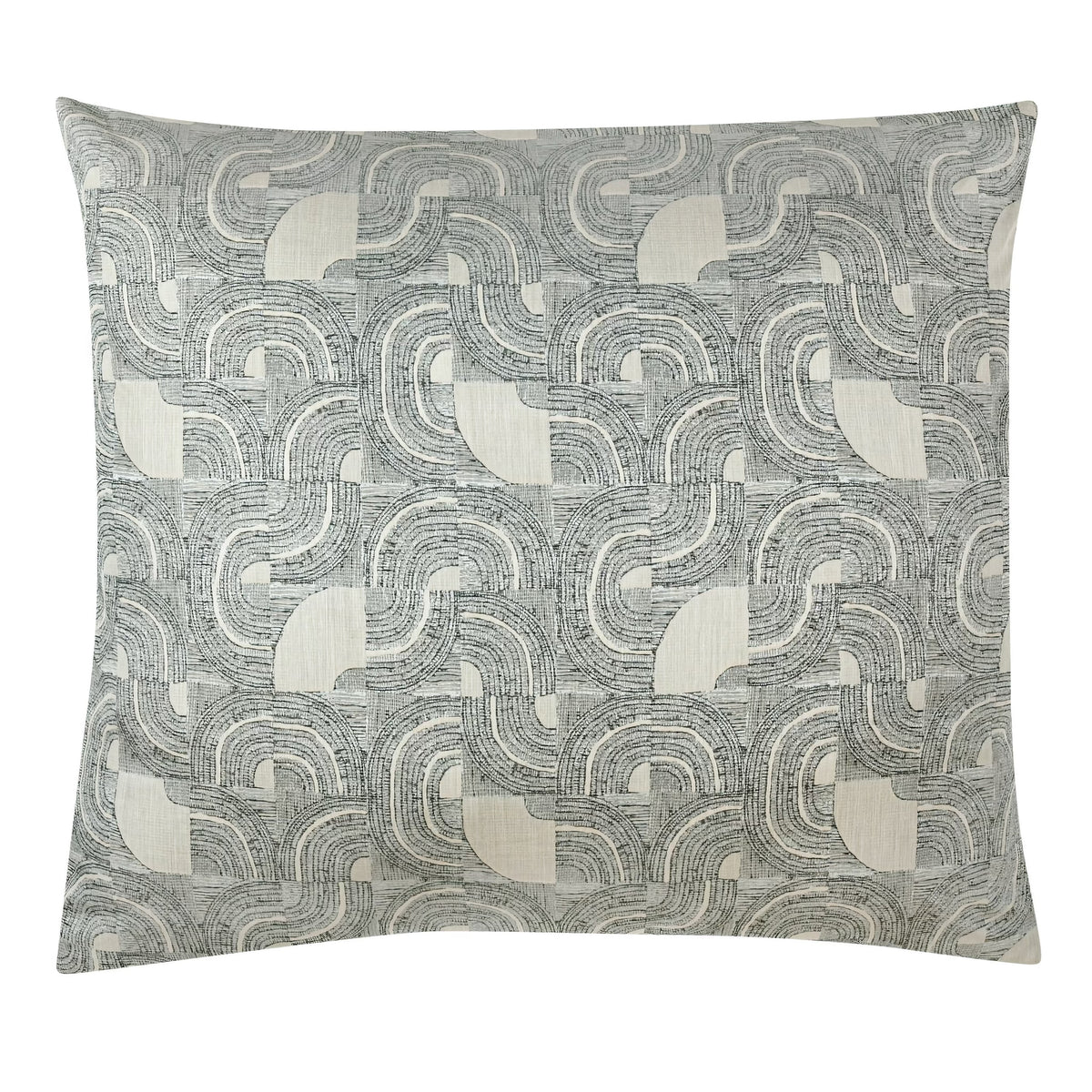 Charcoal and Pumice-colored Ann Gish Lugano Pillow