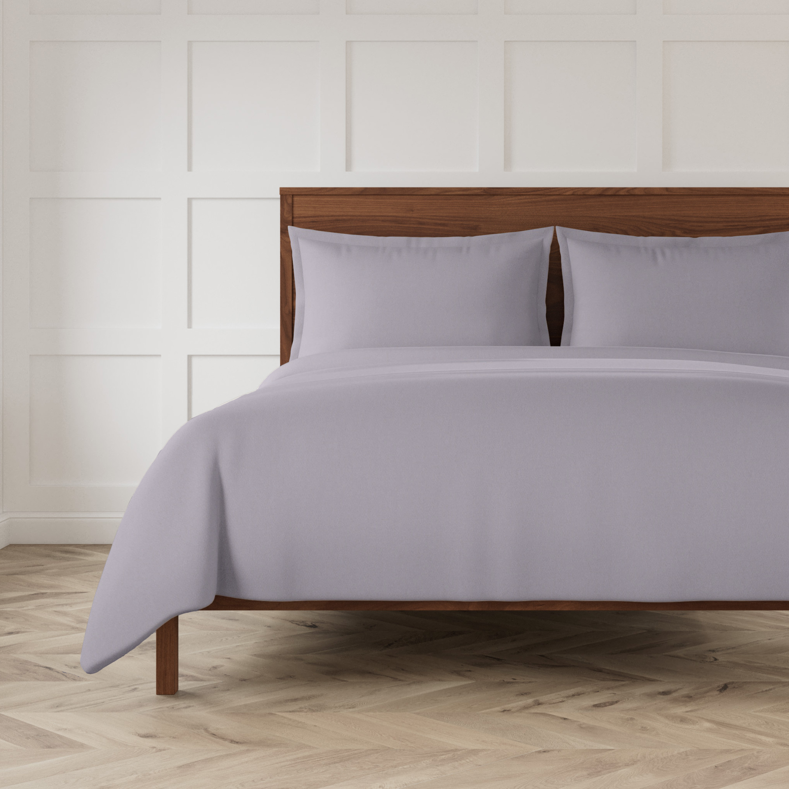 Bed in Light Grey Ann Gish Neo Duvet Set