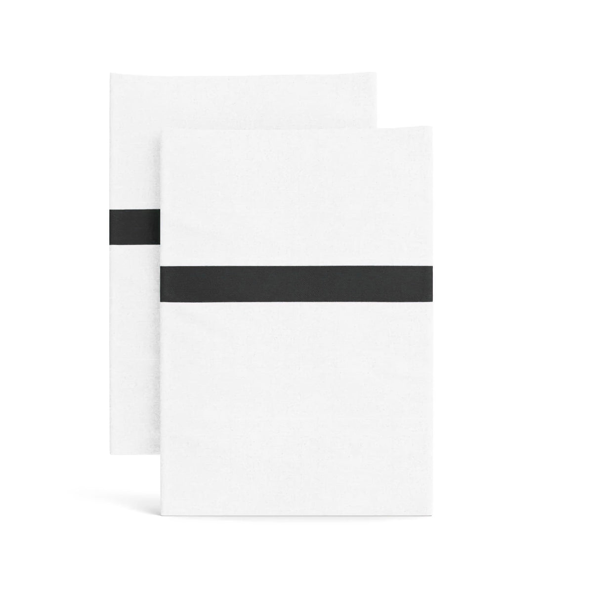 Pillowcases of Black Ann Gish Ready-to-Bed 2.0 Cotton & Trim Bedding