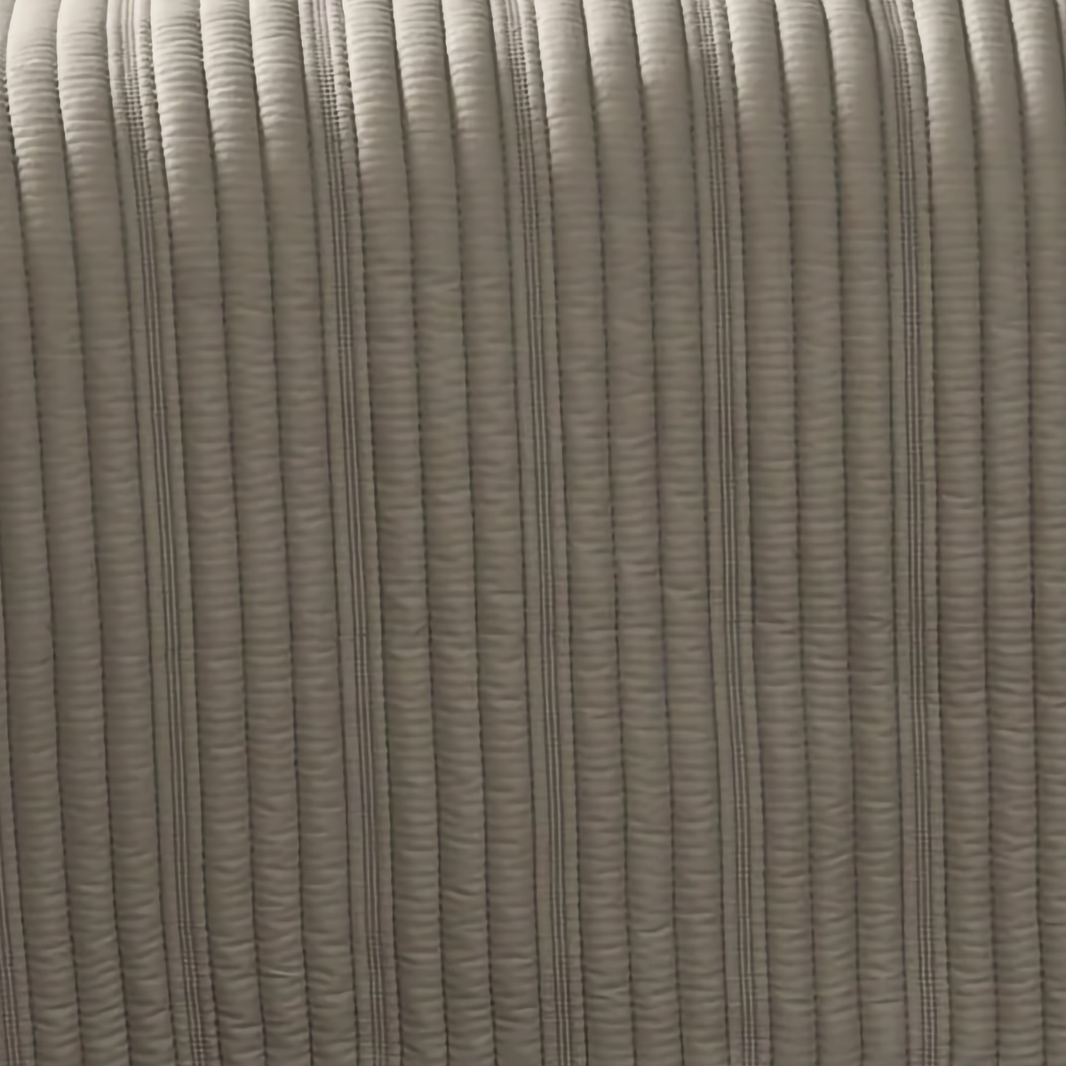 Fabric of Pumice colored Ann Gish Rib Coverlet Set