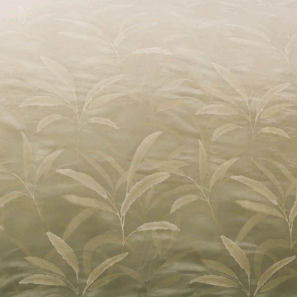 Fabric of Sage-colored Ann Gish Willow Duvet Set