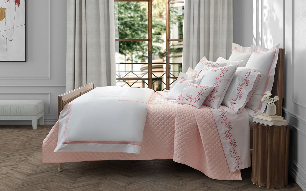 Matouk Aries Bedding Collection - Coral