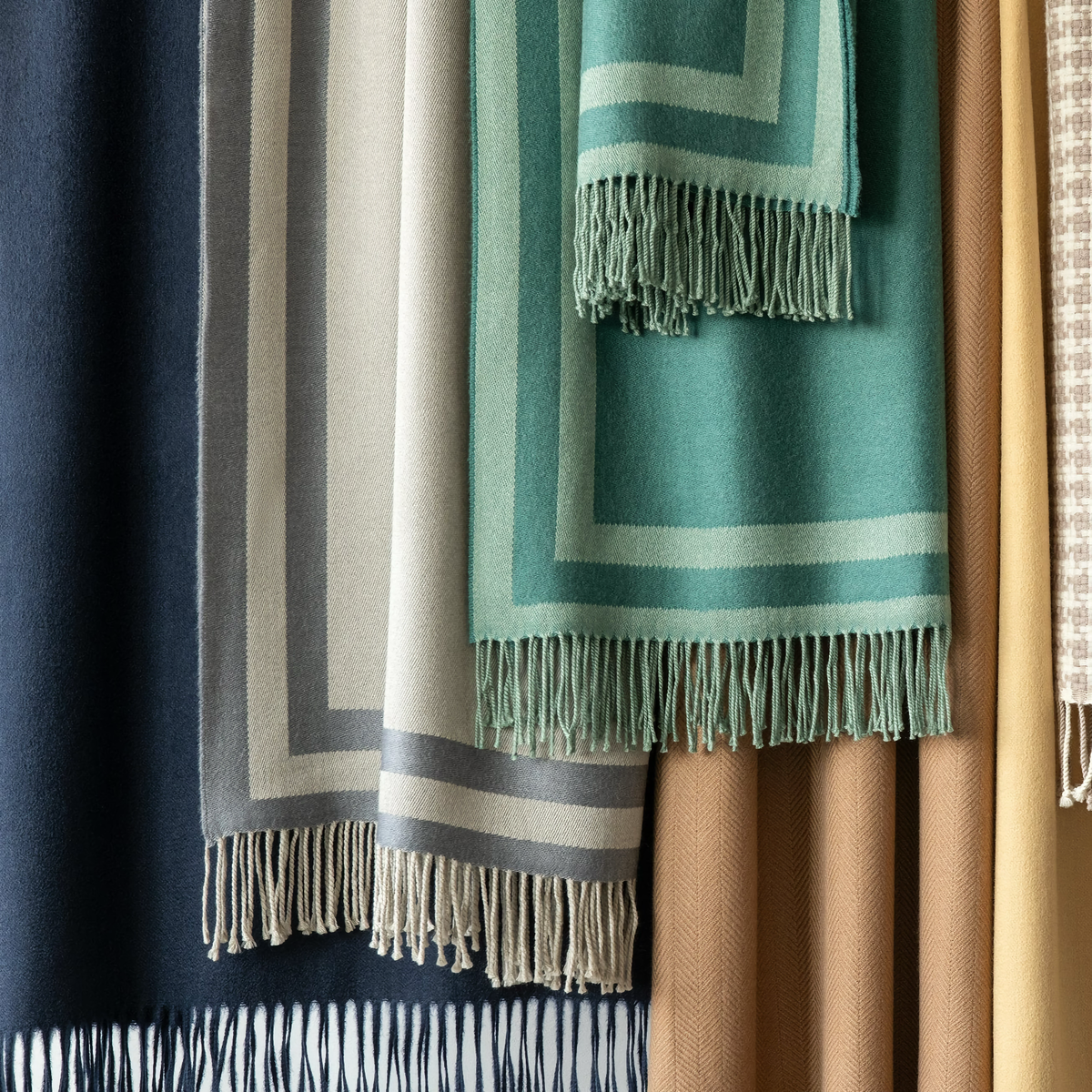 Hanging Assorted Scandia Home Throws with Carlyle Throws both Colors