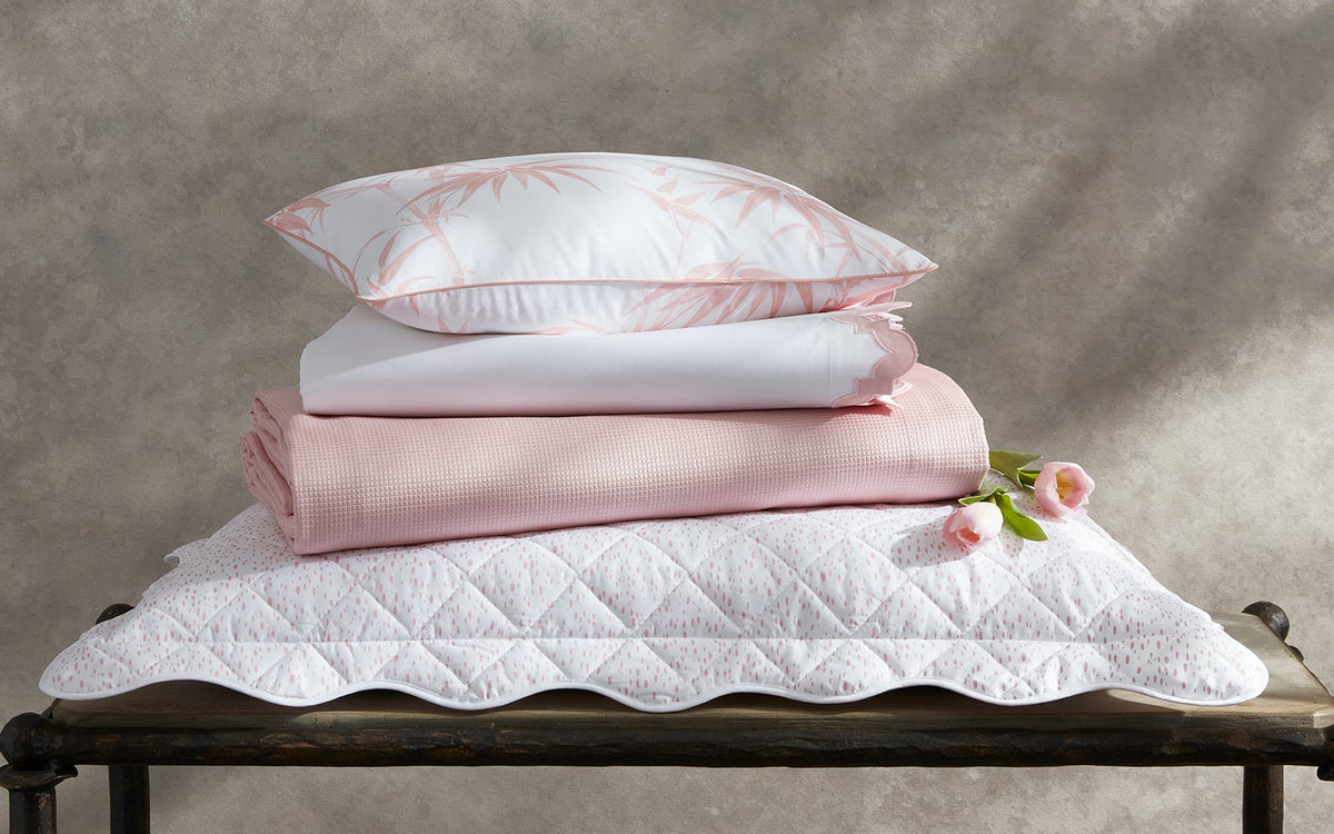 Matouk Aziza Bedding - Pink