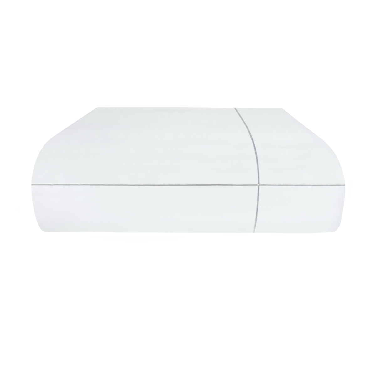 White and Silver Duvet Cover of BOVI Classic Hotel Bedding