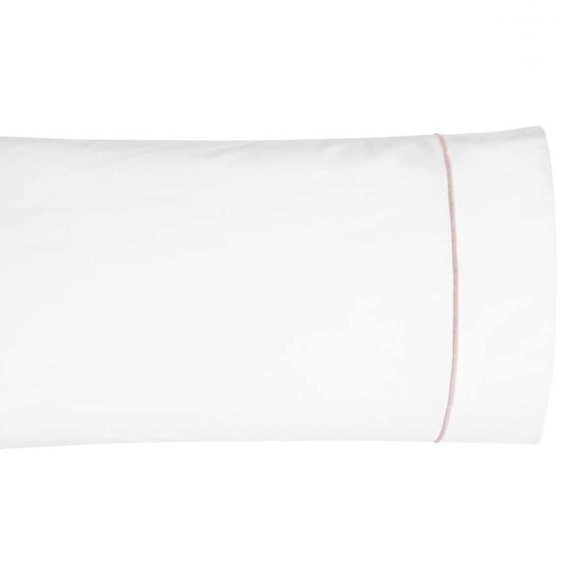 Pillowcase Silo of BOVI Classic Hotel Bedding in White and Blush color