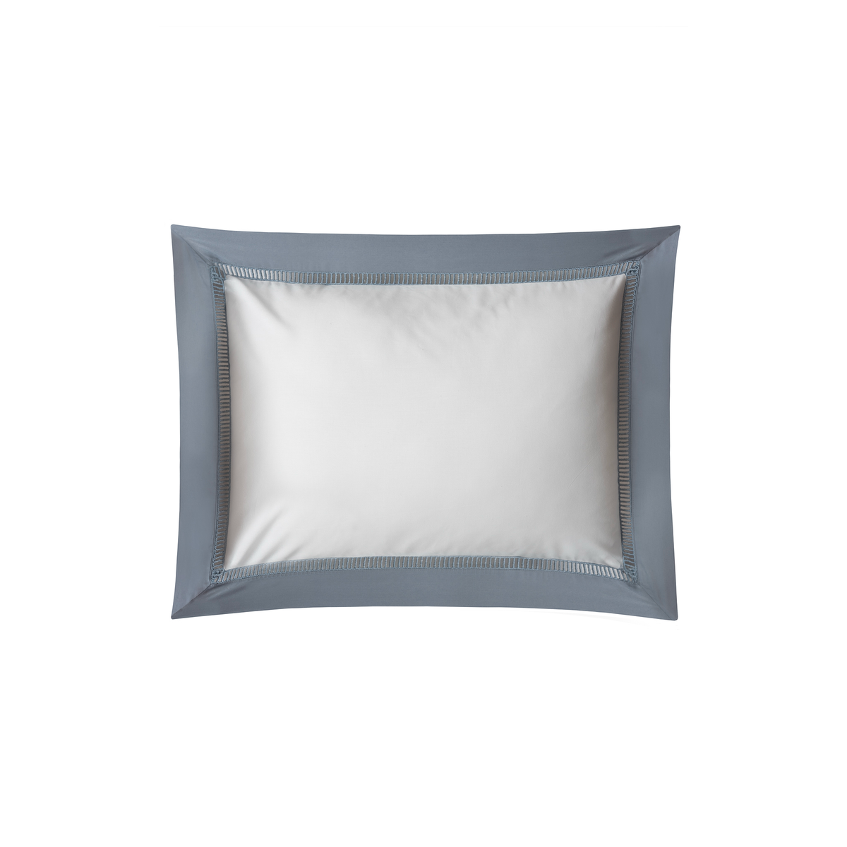 Boudoir Sham Silo of Ocean Blue on White BOVI Escada Bedding