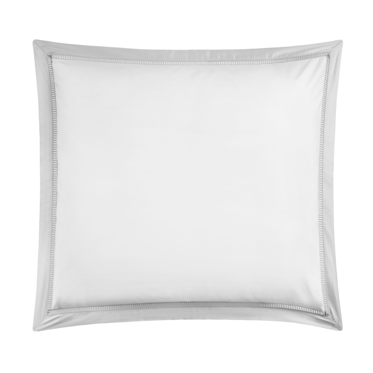 Euro Sham Silo of Silver on White BOVI Escada Bedding