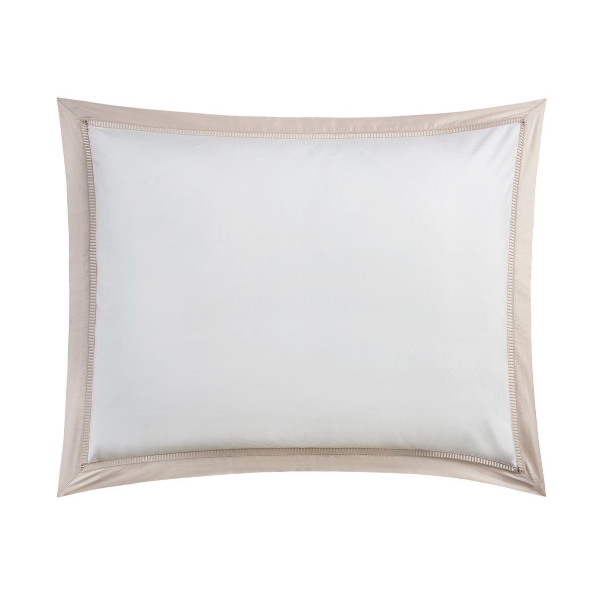 Sham Silo of Latte on White BOVI Escada Bedding