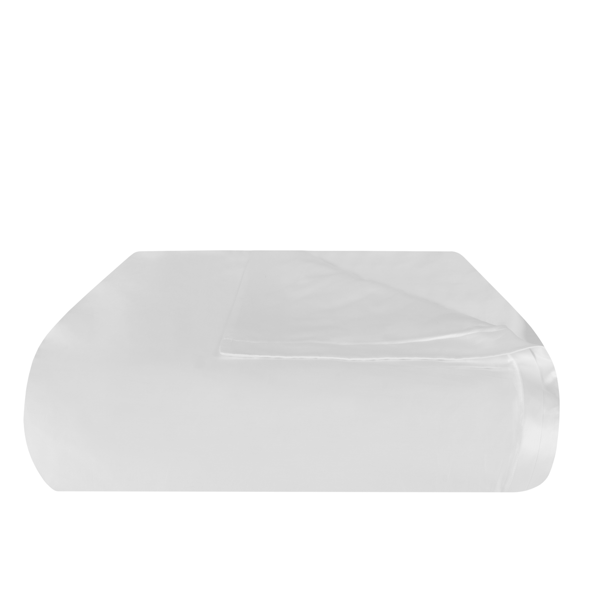 Folded Duvet Cover of White BOVI Luxor Bedding