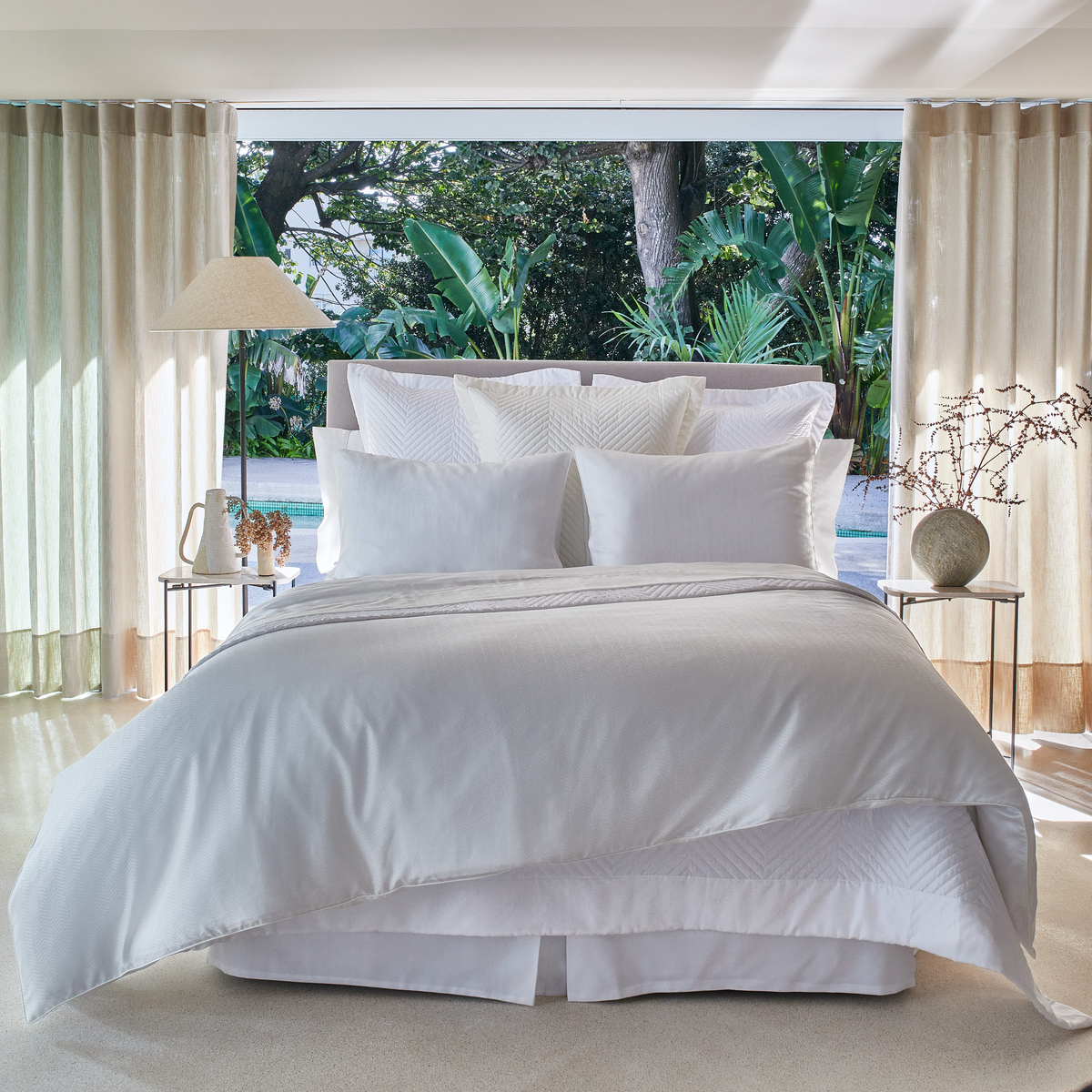 Bed in Pearl BOVI Olivia Bedding Collection