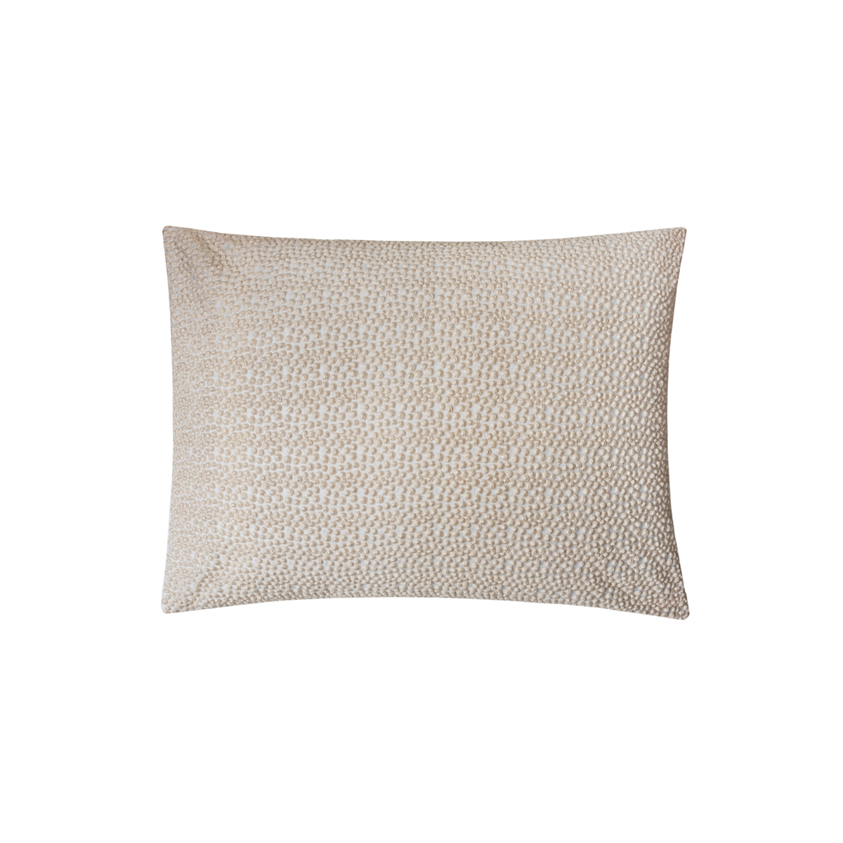 Boudoir Sham of BOVI Pearls Bedding in White and Latte Colors