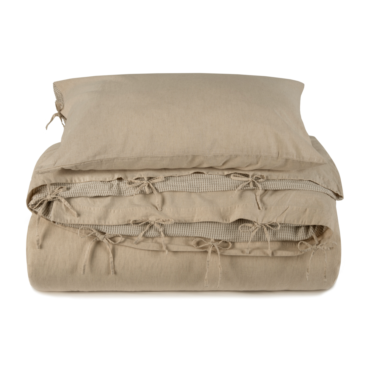 Duvet Set of Macadamia color BOVI Petra Bedding