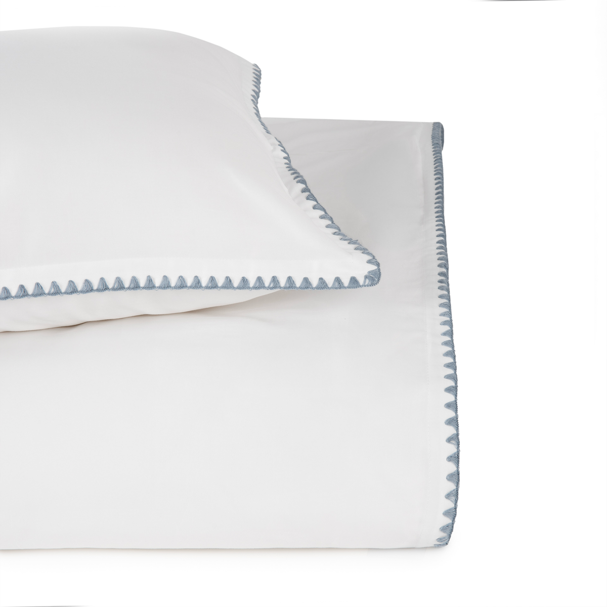 Duvet Cover Closeup of Ocean Blue BOVI Poppy Bedding