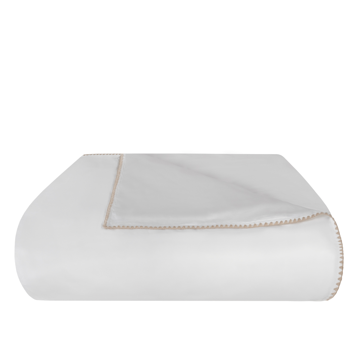 Folded Duvet Cover of Latte BOVI Poppy Bedding