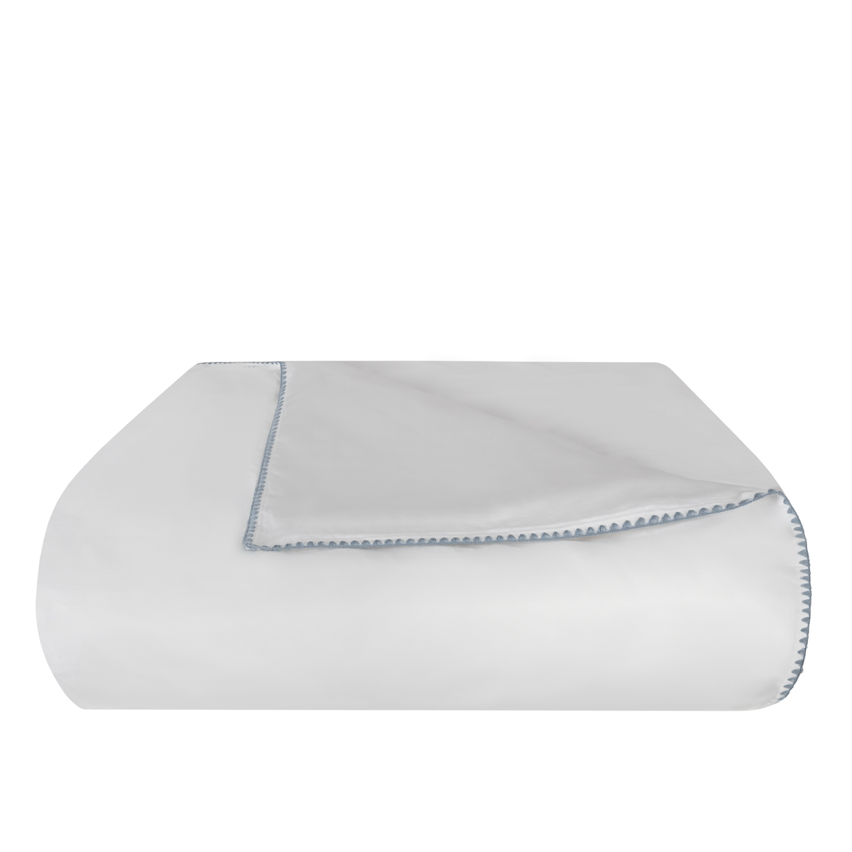 Folded Duvet Cover of Ocean Blue BOVI Poppy Bedding