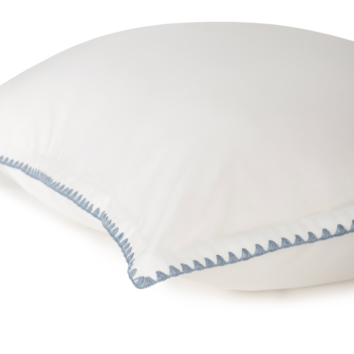 Sham Closeup of Ocean Blue BOVI Poppy Bedding