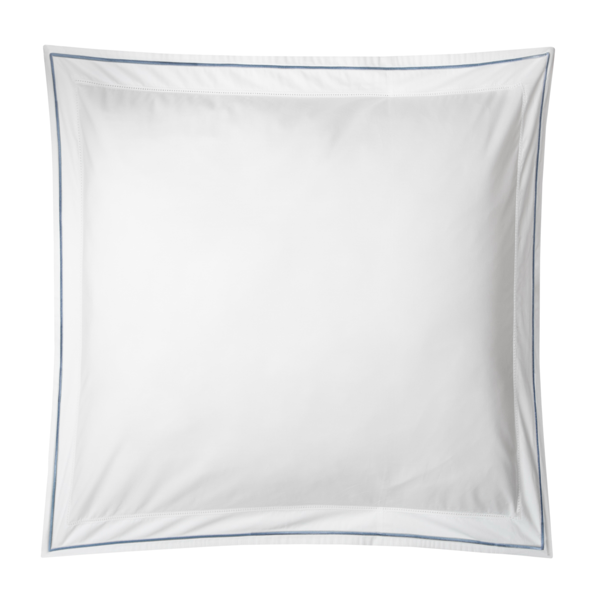 Silo of White and Ocean Blue BOVI Sierra Bedding Euro Cover