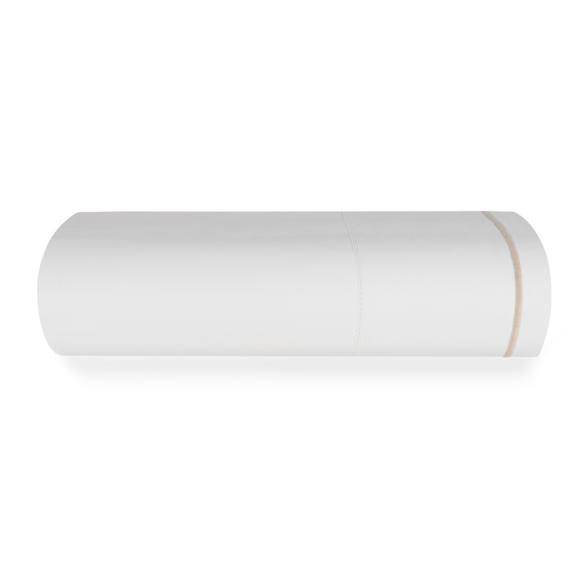 Folded White and Latte BOVI Sierra Bedding Flat Sheet