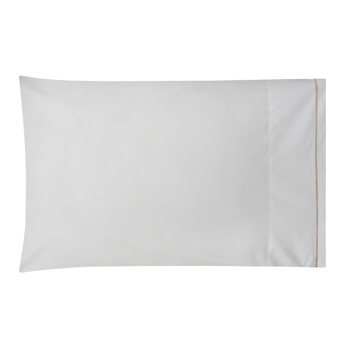 White and Latte BOVI Sierra Bedding Pillowcase