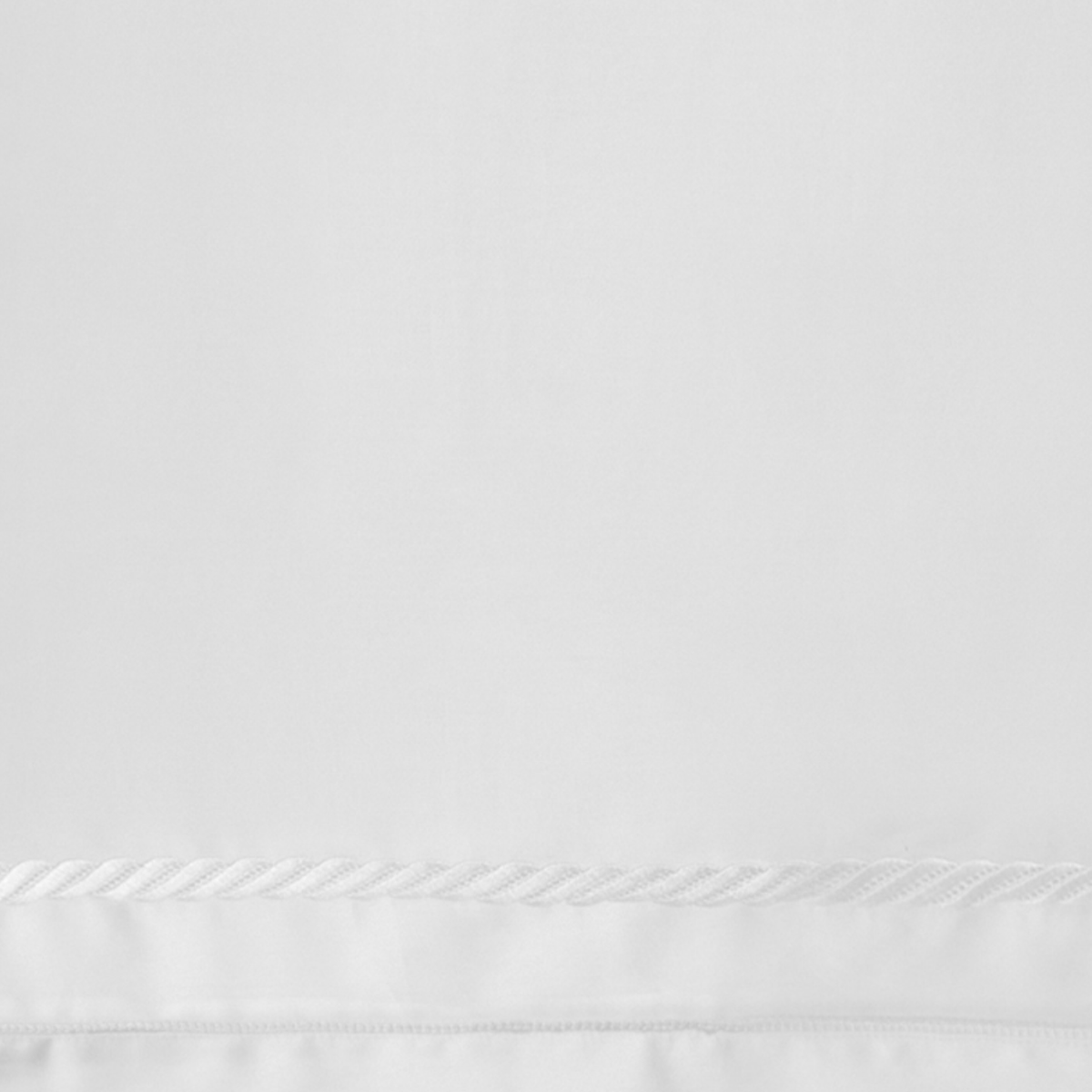 Fabric Closeup of BOVI Simone Bedding with White and White color
