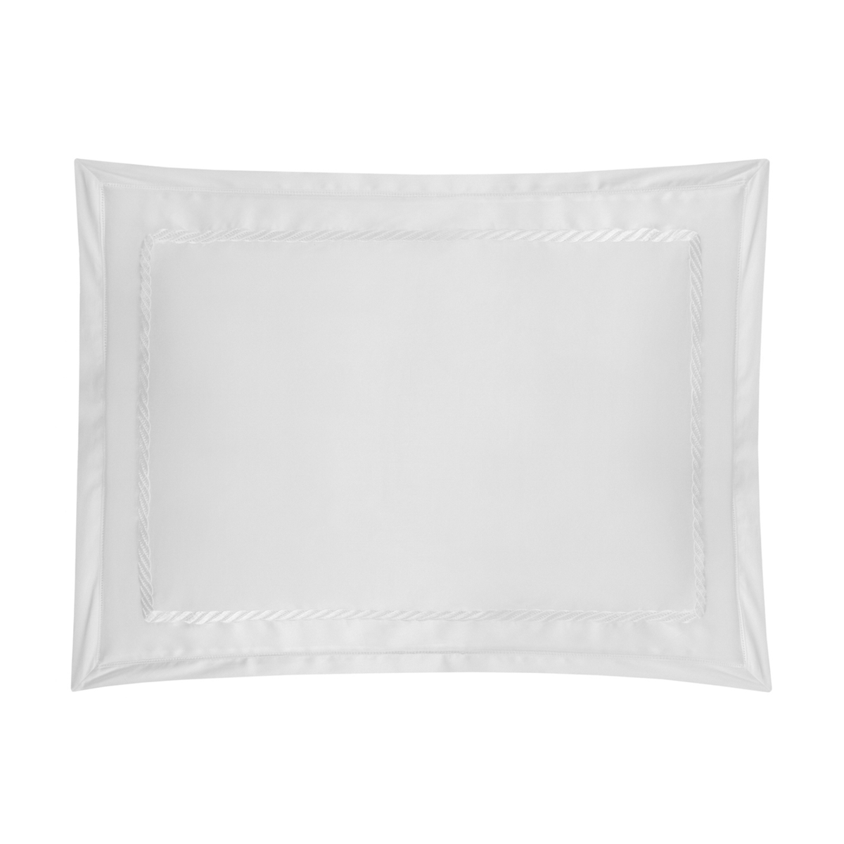 Sham Silo of BOVI Simone Bedding with White and White color