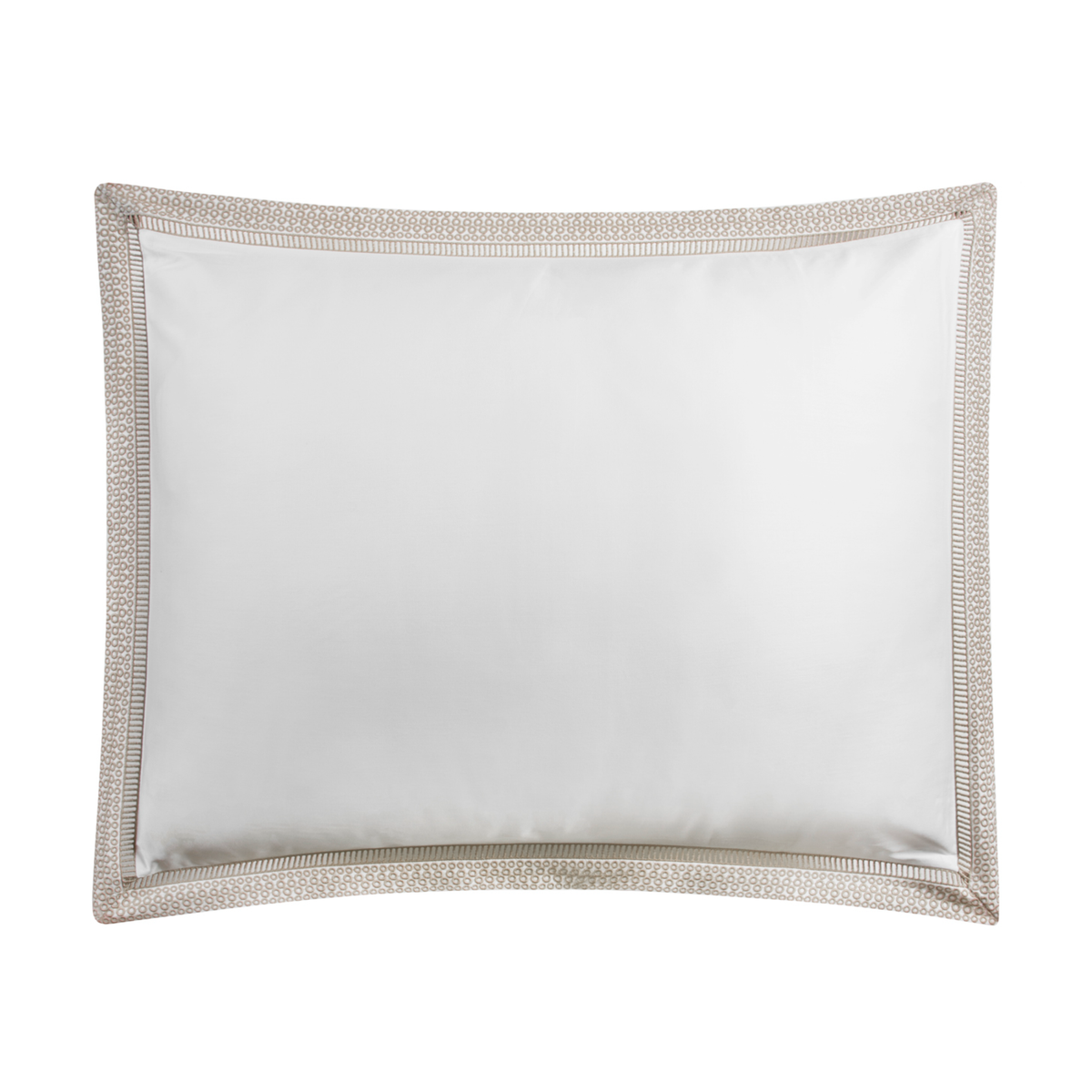 White and Latte color Sham Silo of BOVI Windsor bedding collection