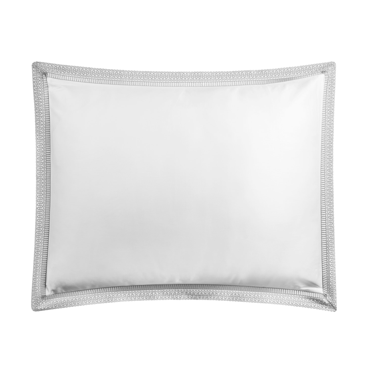 White and Silver color Sham Silo of BOVI Windsor bedding collection
