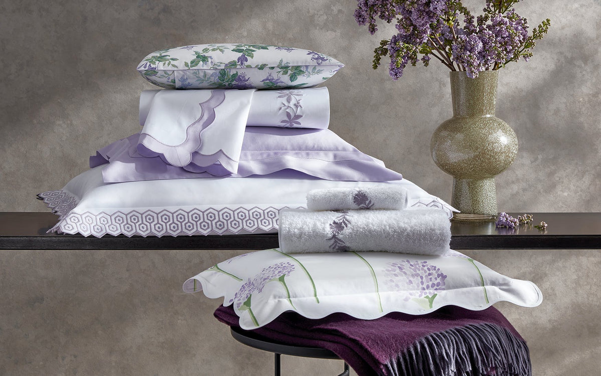 Matouk Callista Bedding - Lilac