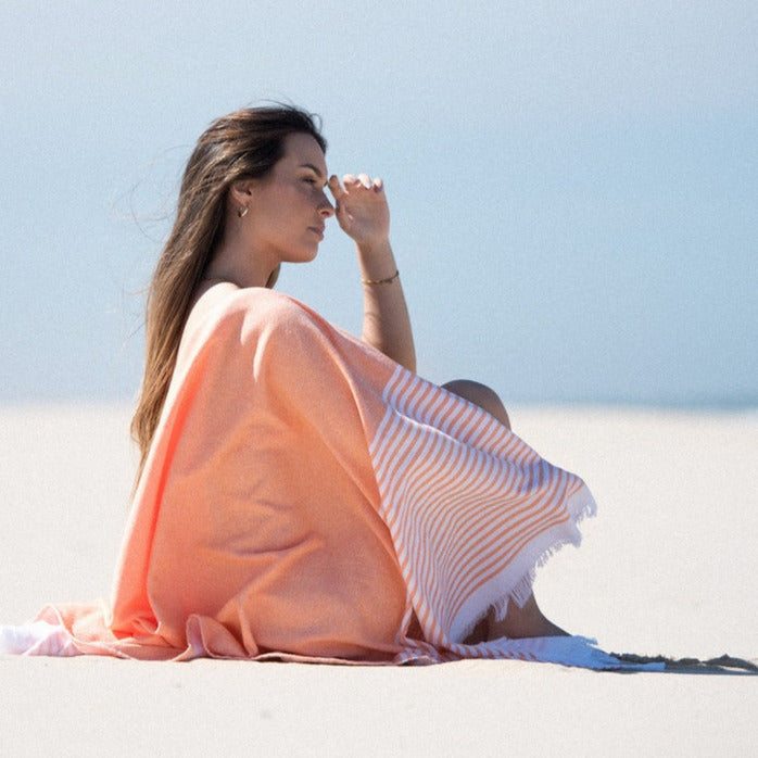 Bricini Melides Beach Towels - Orange