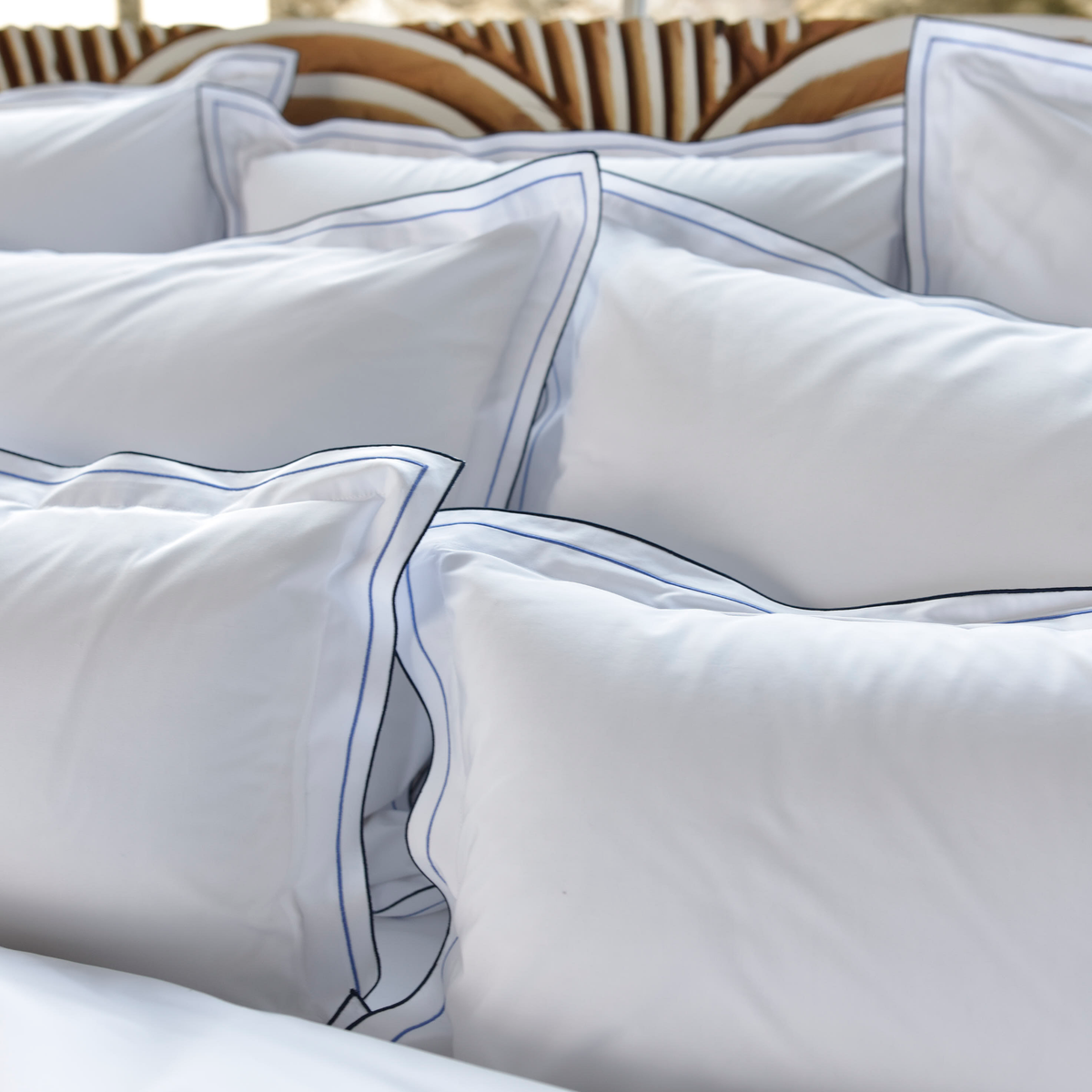 Lifestyle Pillowcases Shot of Celso de Lemos Areo Bedding