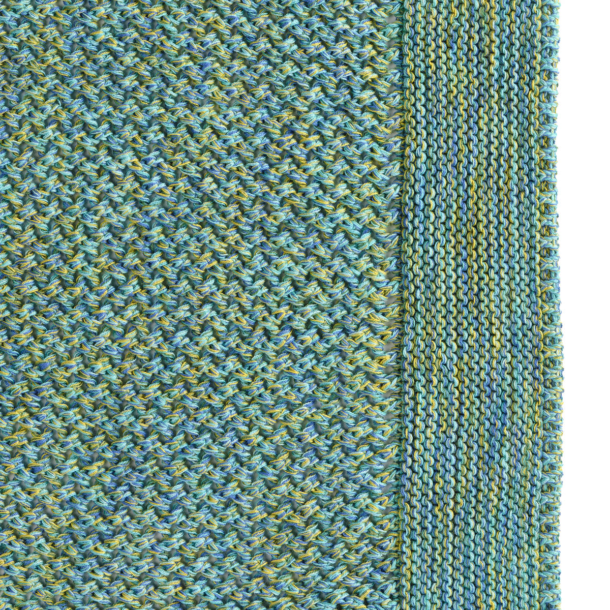 Swatch Sample of Celso de Lemos Balade Throw in Blue Green Color