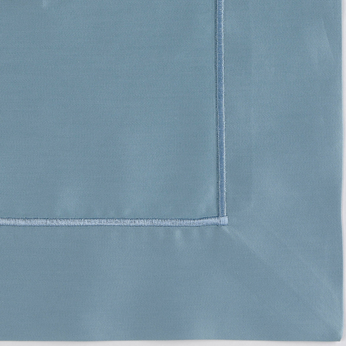 Closeup of Fabric of Celso de Lemos Bourdon Bedding Atlantic Color